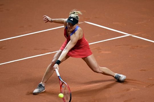 Angelique Kerber unterlag Petra Kvitova in zwei Sätzen.