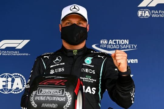 Hamilton-Teamkollege Valtteri Bottas sicherte sich beim Großen Preis von Portugal die Pole.