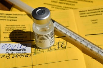 Analoger Impfnachweis (Symbolbild): Die Daten und Aufkleber sind einfach zu fälschen, sagen Experten