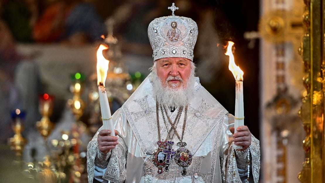 Der russisch-orthodoxe Kirchenpatriarch Kirill leitet den Ostergottesdienst in der Christ-Erlöser-Kathedrale: Orthodoxe Christen auf der ganzen Welt feiern Ostern am 2. Mai.