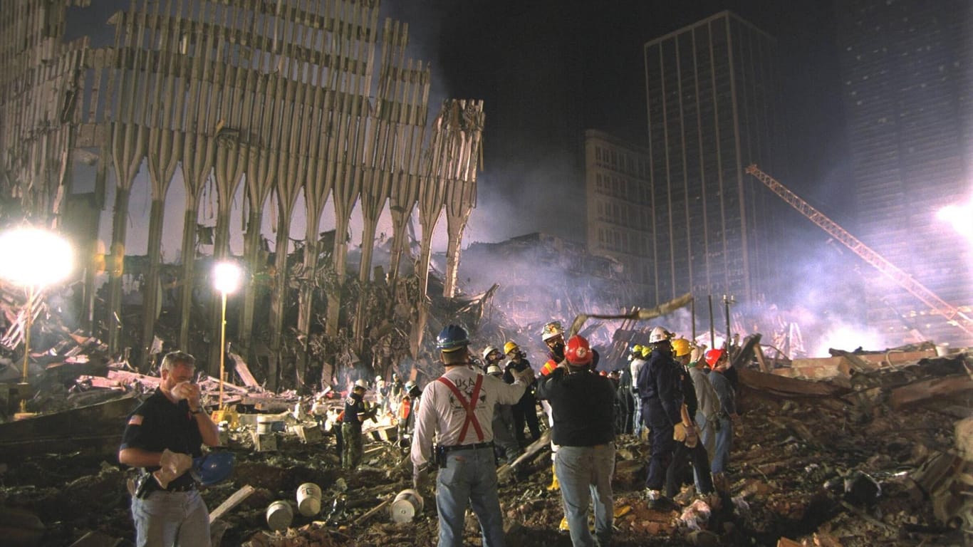 Totale Zerstörung nach dem Anschlag auf das World Trade Center in New York im September 2001: Bin Ladens Terrornetzwerk hatte den Anschlag koordiniert.