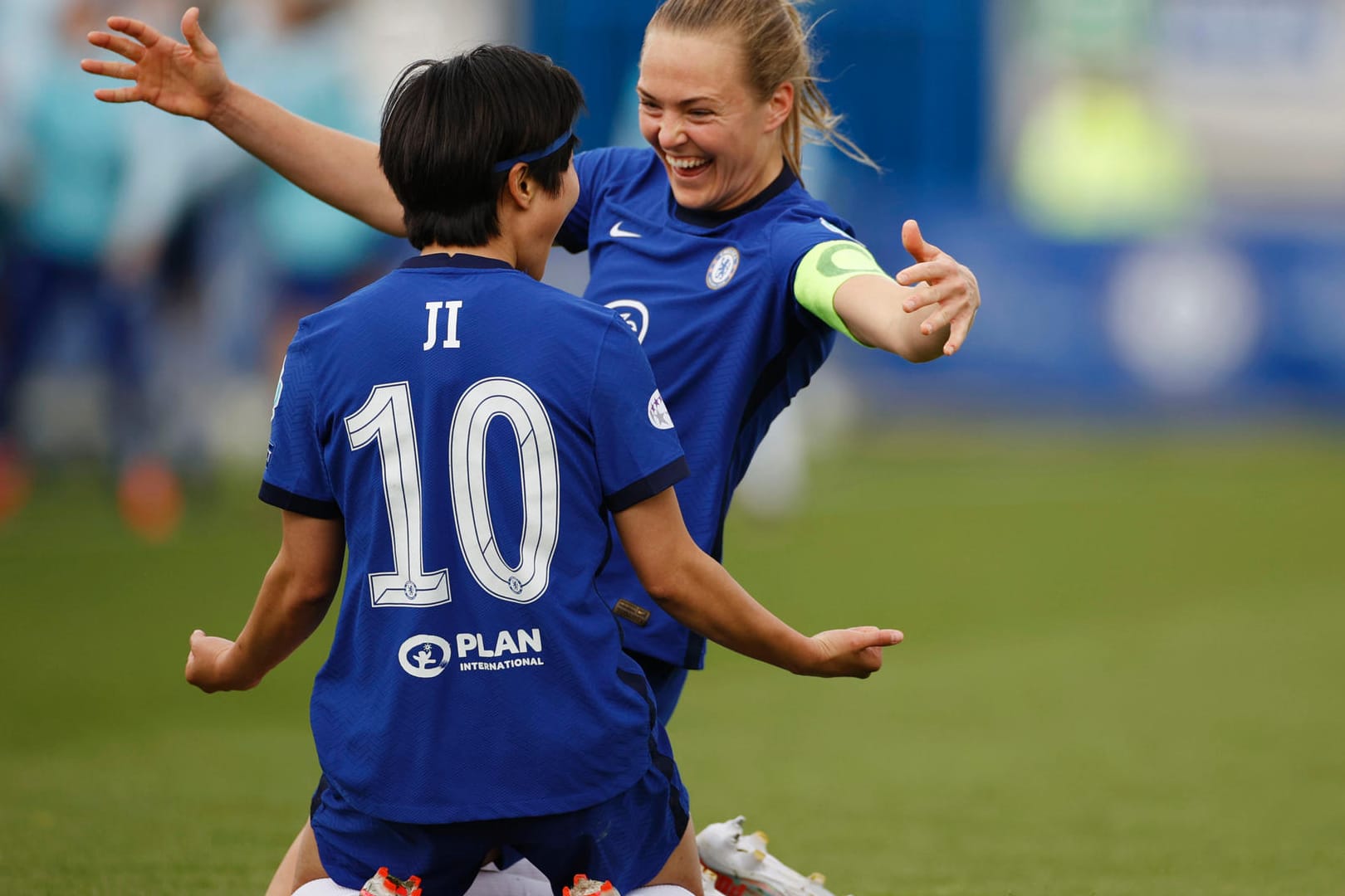 Champions League: Ji Soyun brachte Chelsea kurz vor der Pause in Führung.