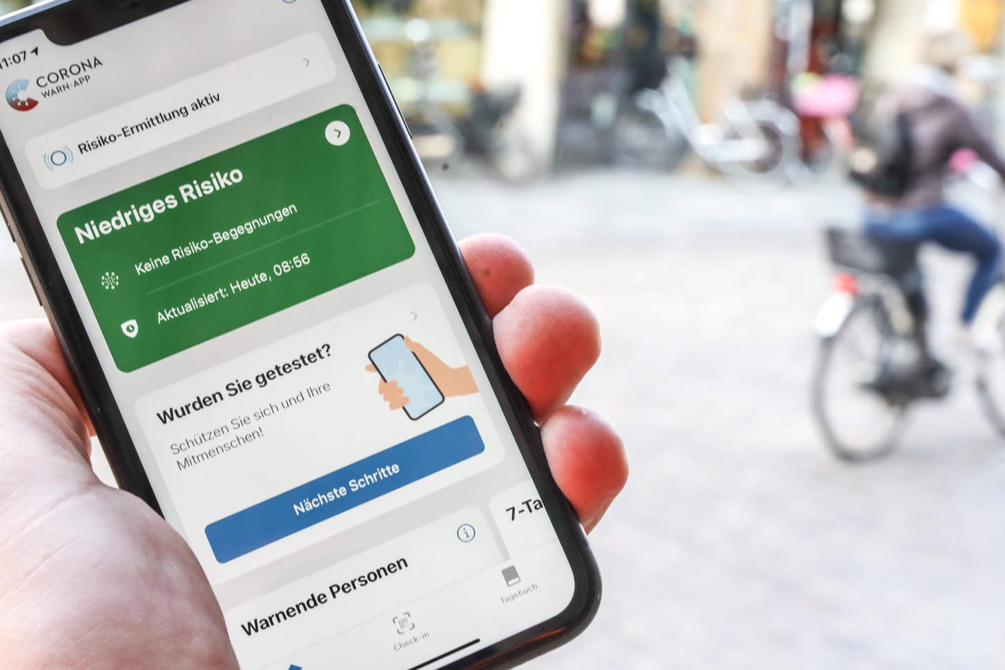 Die Corona-Warn-App (Symbolbild): Die Anwendung bekommt eine neue Funktion.