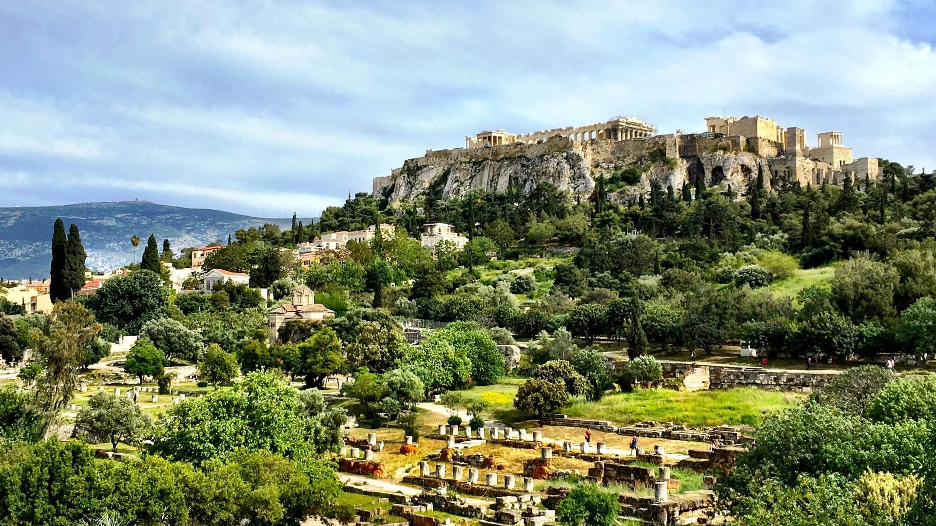 Die Akropolis in Athen.