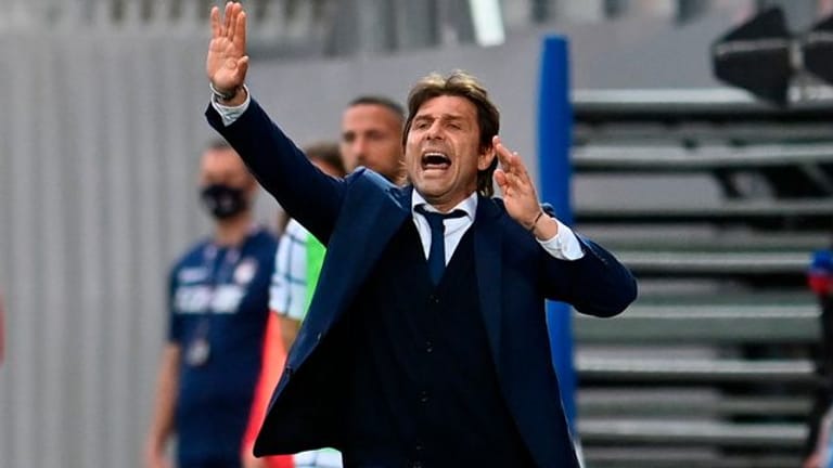 Trainer Antonio Conte wurde mit Inter Mailand italienischer Meister.