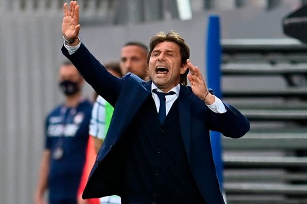 Trainer Antonio Conte wurde mit Inter Mailand italienischer Meister.