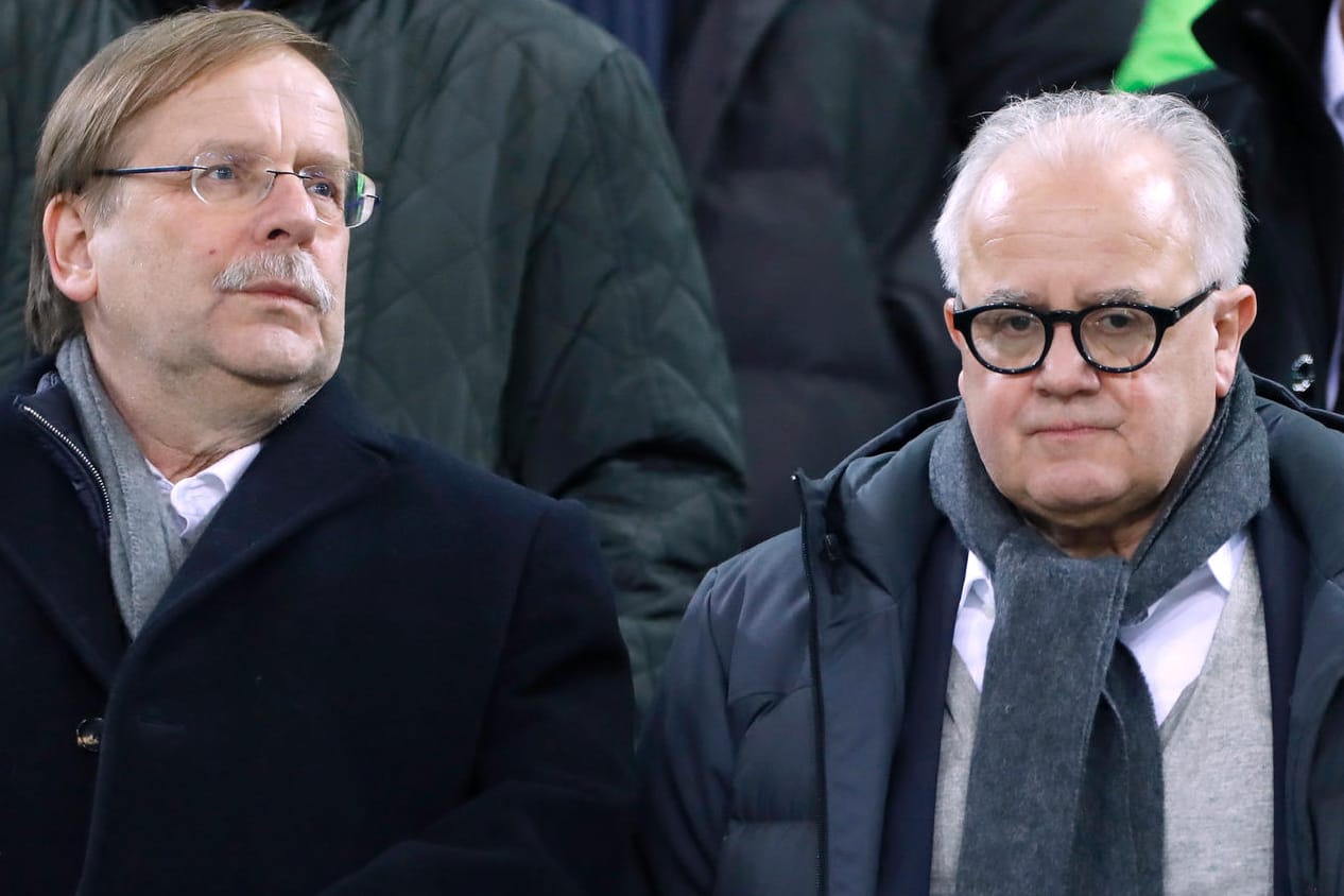 DFB-Präsident Fritz Keller (r.) und sein Vize Rainer Koch: Sie gerieten in Streit.