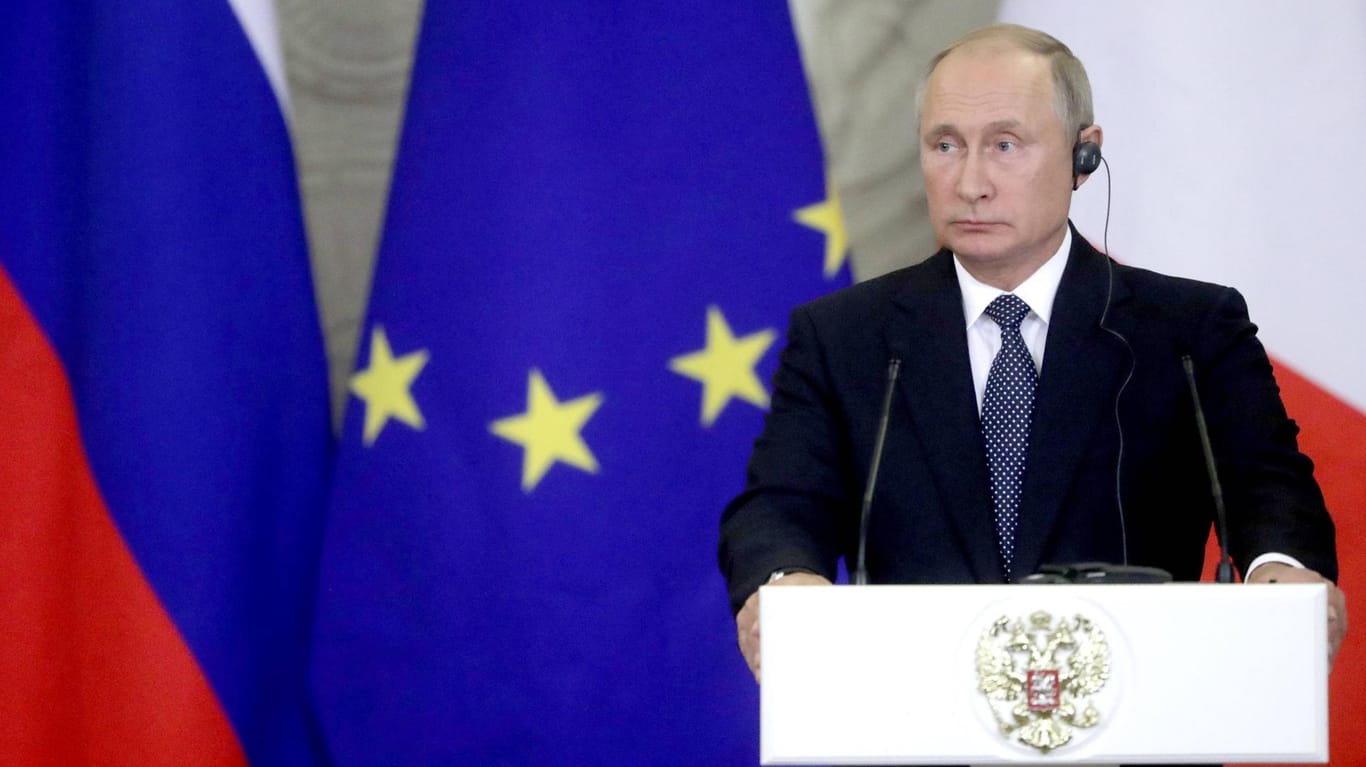 Der russische Präsident Wladimir Putin: Die EU hat nach russischen Einreiseverboten den Botschafter einbestellt.