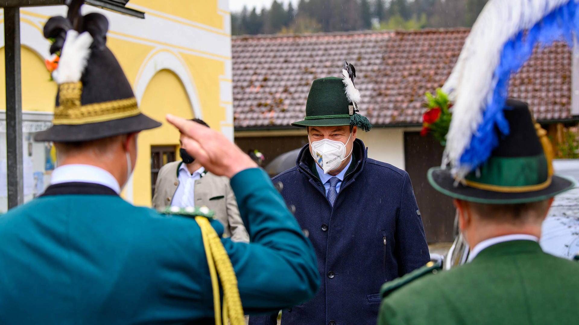 Er kann auch traditionell: Markus Söder beim Patronatstag der Bayerischen Gebirgsschützen am 2. Mai