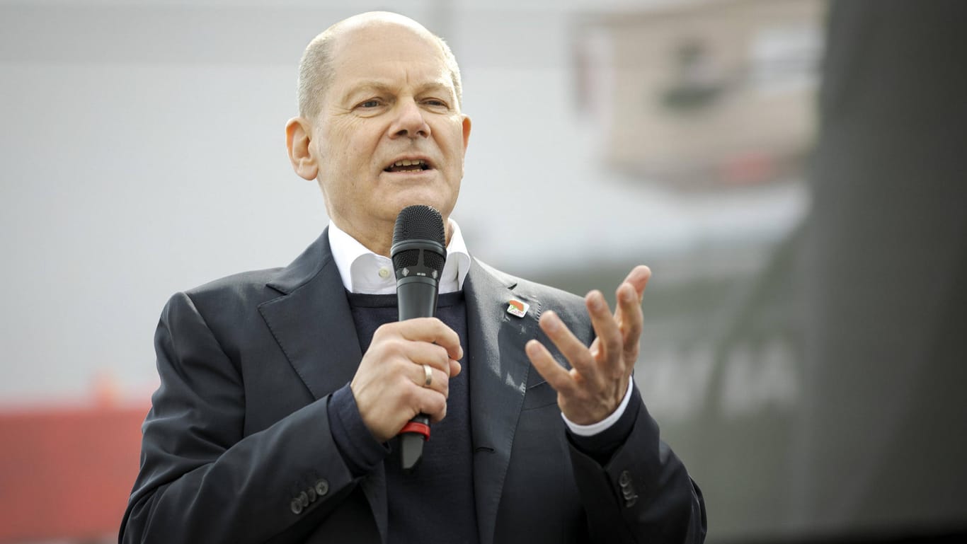 Olaf Scholz, Kanzlerkandidat der SPD: Er hält ein Wahlergebnis von weit über 20 Prozent für möglich.