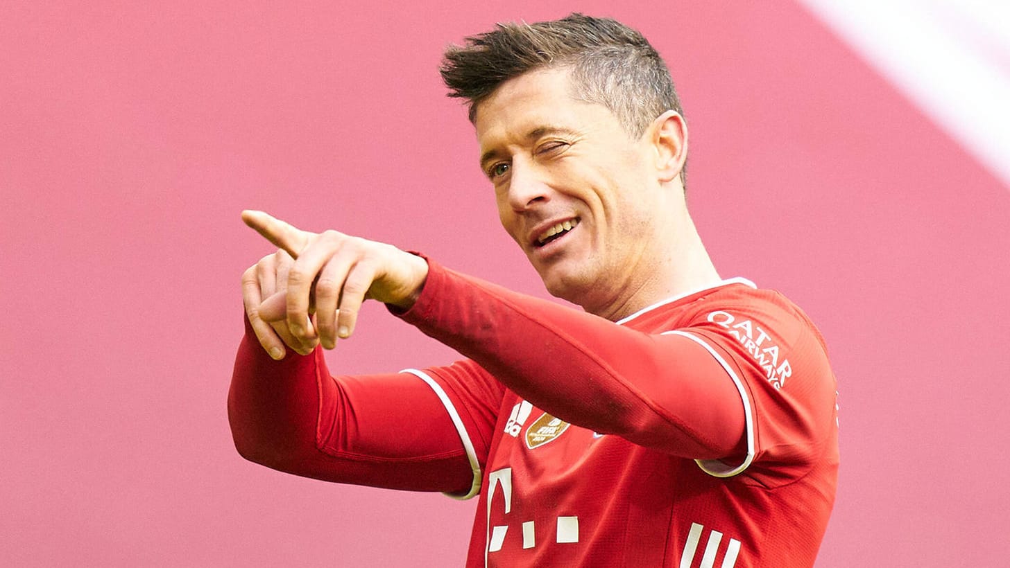 Robert Lewandowski: Der Torjäger hat für die Bayern in dieser Saison bereits 36 Bundesliga-Tore erzielt.