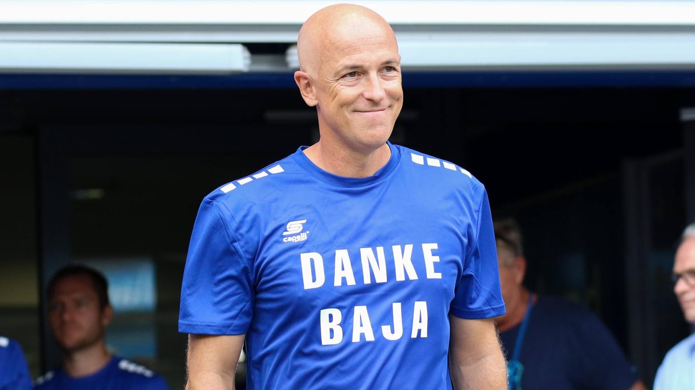 Karsten Baumann bei einem Abschiedsspiel für den früheren Duisburger Branimir Bajic im Jahr 2018.