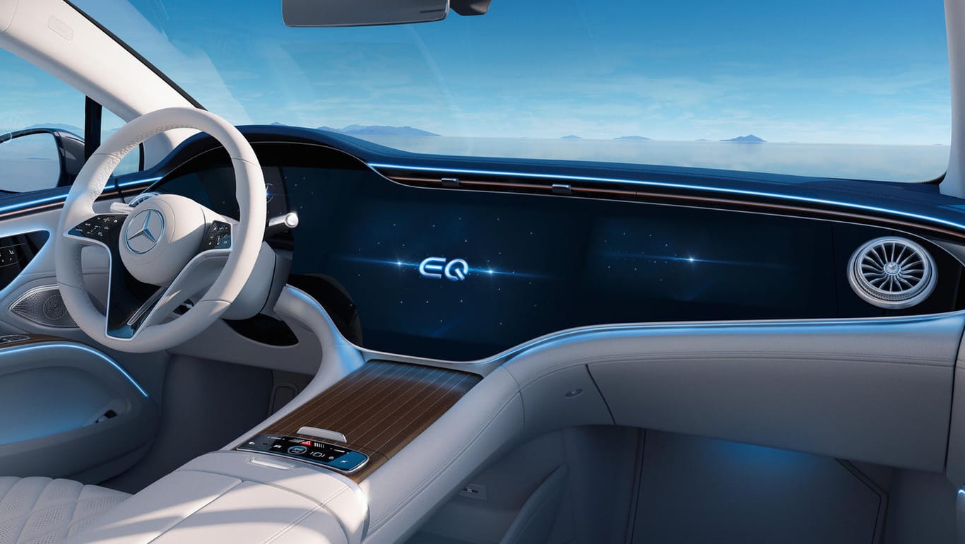 Wie im Operationssaal: Den Innenraum vom neuen Mercedes EQS versorgt eine besonders leistungsstarke Klimaanlage mit möglichst sauberer Luft.