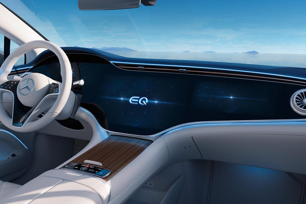 Wie im Operationssaal: Den Innenraum vom neuen Mercedes EQS versorgt eine besonders leistungsstarke Klimaanlage mit möglichst sauberer Luft.