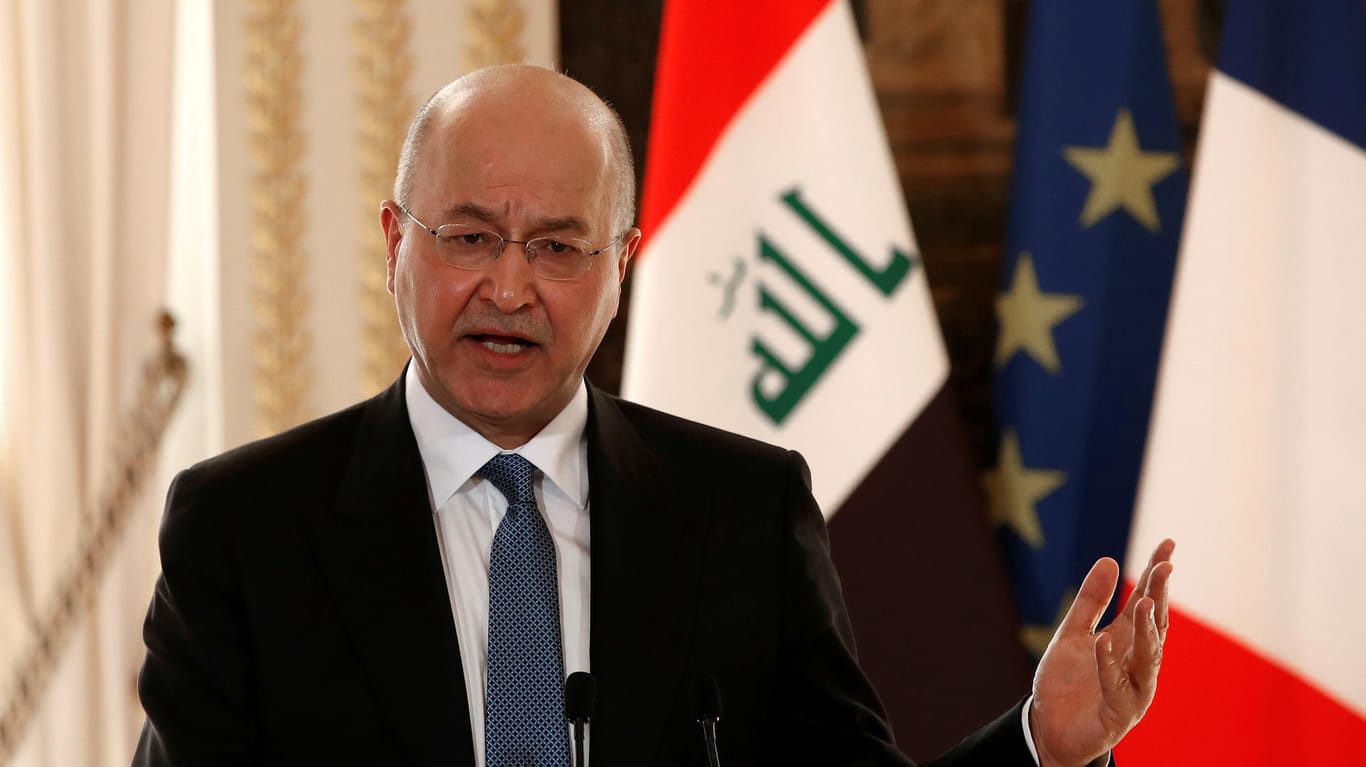 Der irakische Präsident Barham Salih: Die Gespräche zwischen dem Iran und Saudi-Arabien seien "laufend, wichtig und bedeutend".