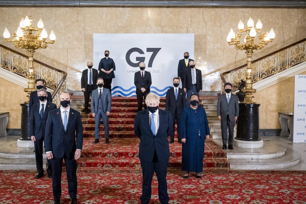 G7-Außenministertreffen mit Boris Johnson: Die G7 haben Russland und China kritisiert.