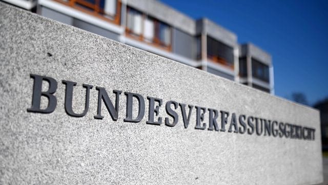 Außenaufnahme des Bundesverfassungsgerichts in Karlsruhe.