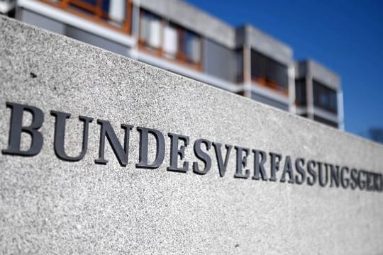 Außenaufnahme des Bundesverfassungsgerichts in Karlsruhe.