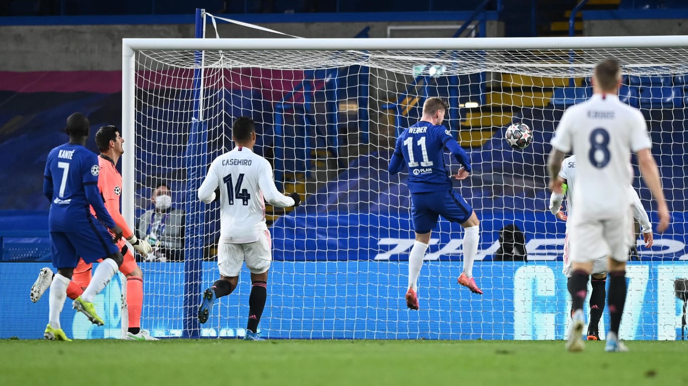 Champions League: Timo Werner erzielte das 1:0 für Chelsea gegen Real.