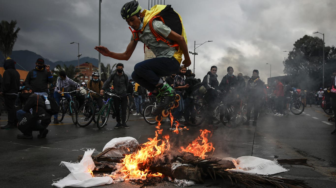 Proteste in Bogotá: Mindestens 24 Menschen sollen gestorben sein.