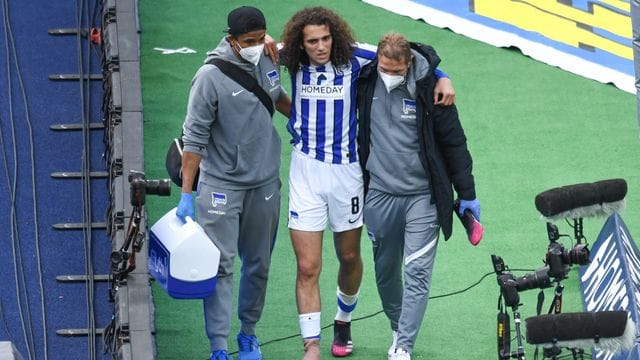 Hertha-Mittelfeldspieler Matteo Guendouzi (M. Hertha-Mittelfeldspieler Matteo Guendouzi (M.