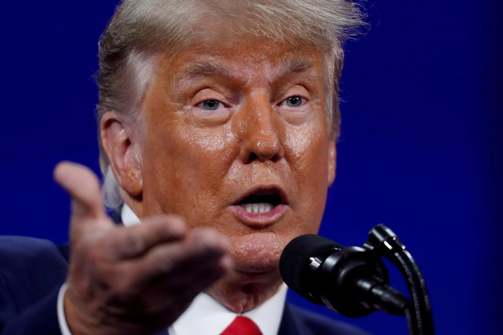Donald Trump (Archivbild): Der ehemalige US-Präsident kommuniziert nun über seine eigene Webseite.