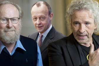 Wolfgang Thierse, Friedrich Merz und Thomas Gottschalk (v.l.): Sie mischen – beabsichtigt oder nicht – in der identitätspolitischen Debatte mit.