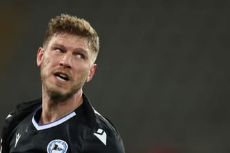 Der Vertrag des Bielefelder Stürmers Fabian Klos läuft aus.