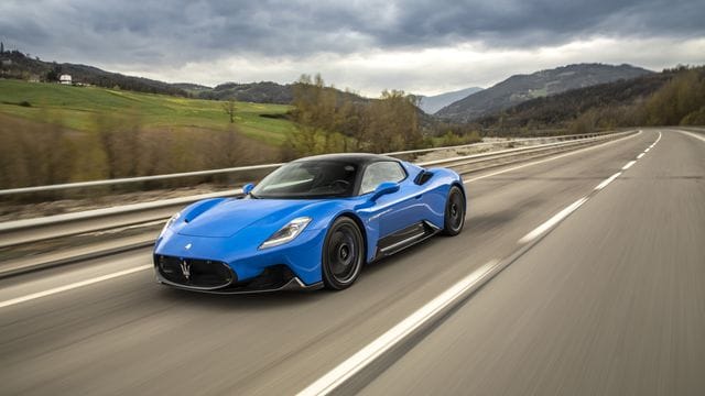 Maserati MC20: Dank seines aufgeladenen V6 kann der Sportwagen bis etwa 330 km/h schnell werden.