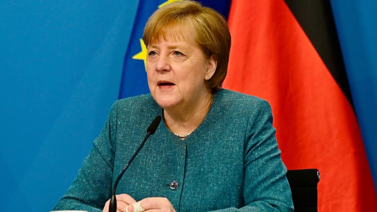 Angela Merkel bei der Online-Podiumsdiskussion: Die Kanzlerin hat sich mit den Problemen der Jugend auseinandergesetzt.