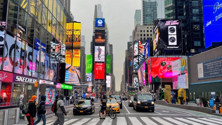Time Square in New York: Hier könnten sich Touristen bald auch impfen lassen.