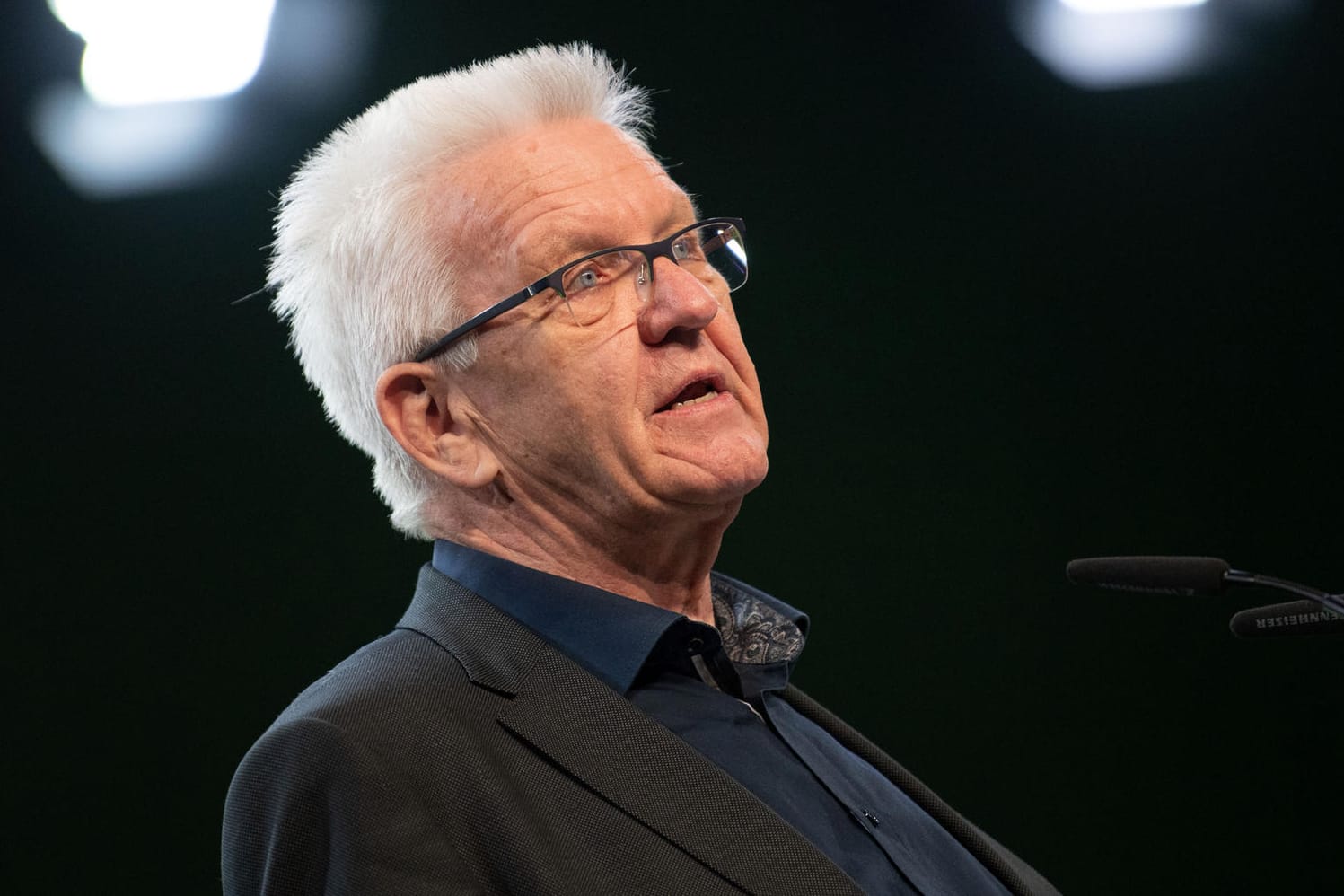 Winfried Kretschmann, Ministerpräsident von Baden-Württemberg: Er forderte ein "Ja" zum Koalitionsvertrag.