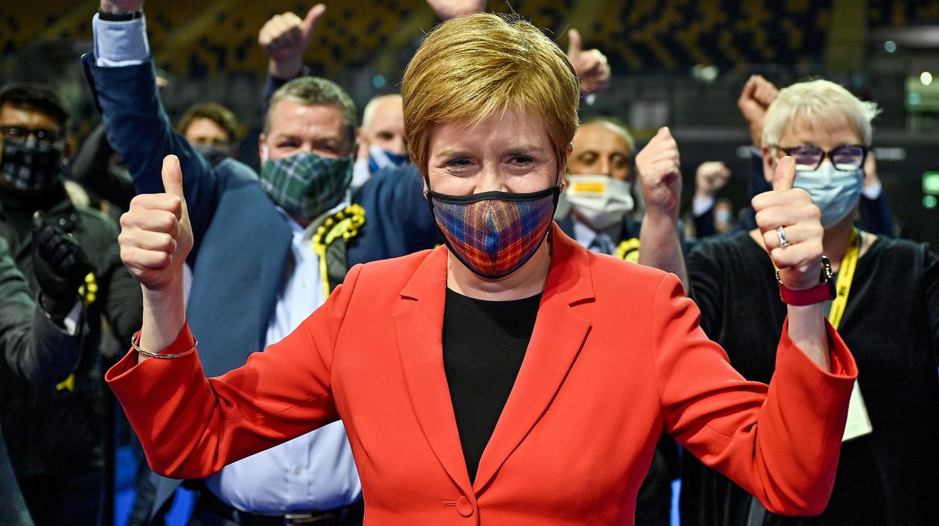 Nicola Sturgeon, Regierungschefin Schottlands: Sturgeon könnte ihr Ziel knapp verpassen.