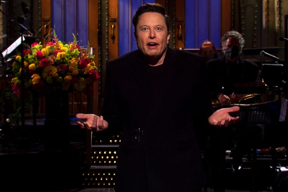Tesla-Chef Elon Musk: Erstmals moderierte er die Fernsehsendung "Saturday Night Live" in New York.