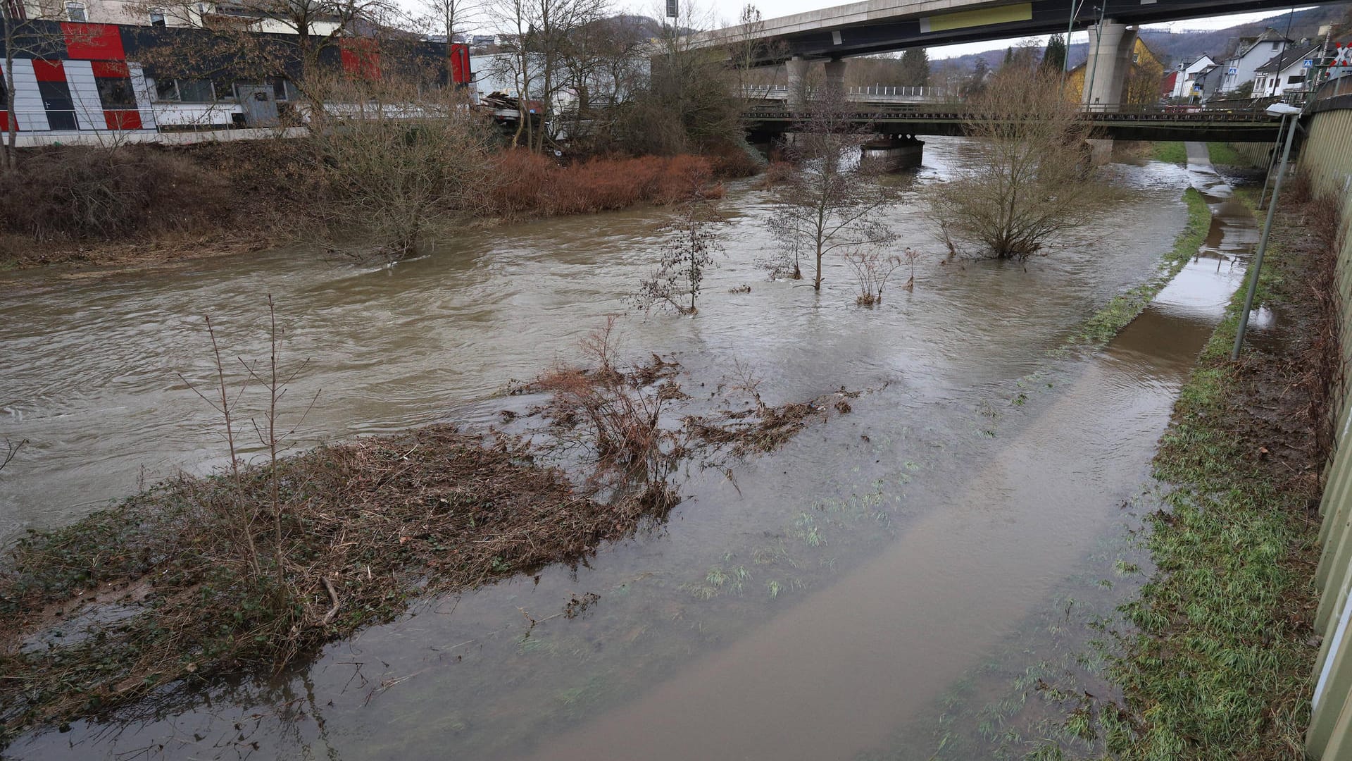 Fluss Sieg (Symbolbild): Drei Kinder sind dort hinein geraten. Fluss Sieg (Symbolbild): Drei Kinder sind dort hinein geraten.
