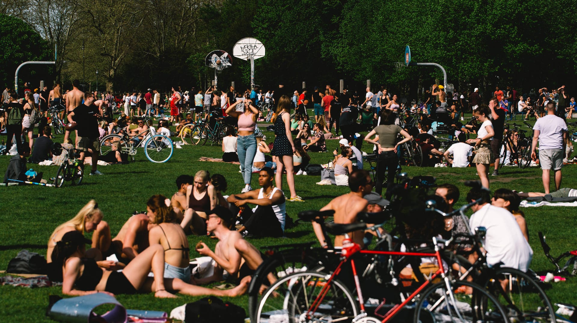 Menschen genießen die warmen Temperaturen am Sonntag in Köln (Archivbild): Auch in den Park Innerer Grüngürtel zog es zahlreiche Sonnenanbeter. Menschen genießen die warmen Temperaturen am Sonntag in Köln (Archivbild): Auch in den Park Innerer Grüngürtel zog es zahlreiche Sonnenanbeter.