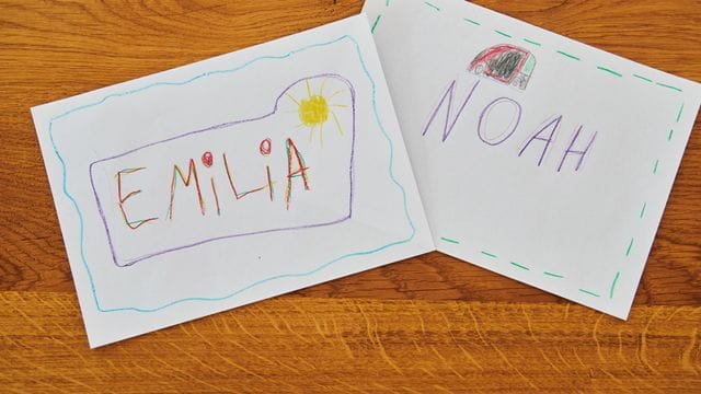 Emilia und Noah waren im vergangenen Jahr die beliebtesten Namen.