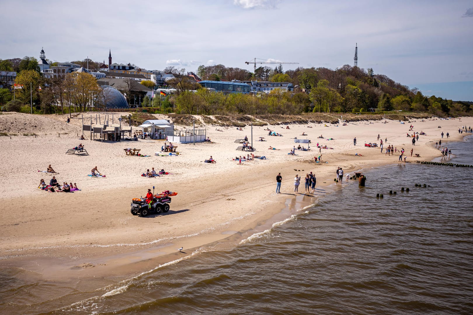 Blick von der Seebrücke auf Usedom: Urlaub in Deutschland ist mittlerweile wieder möglich.