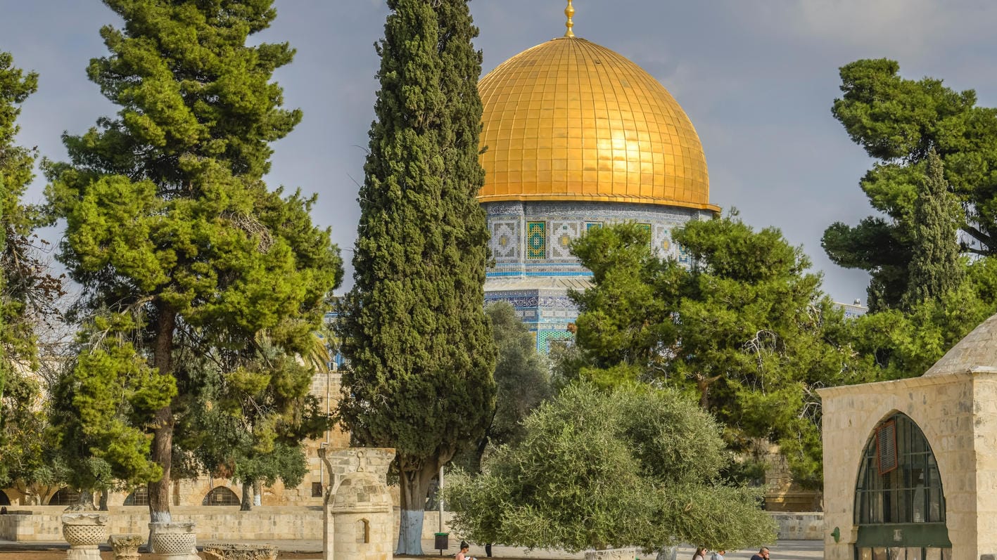 Der Tempelberg: friedlicher Ort inmitten der Altstadt von Jerusalem