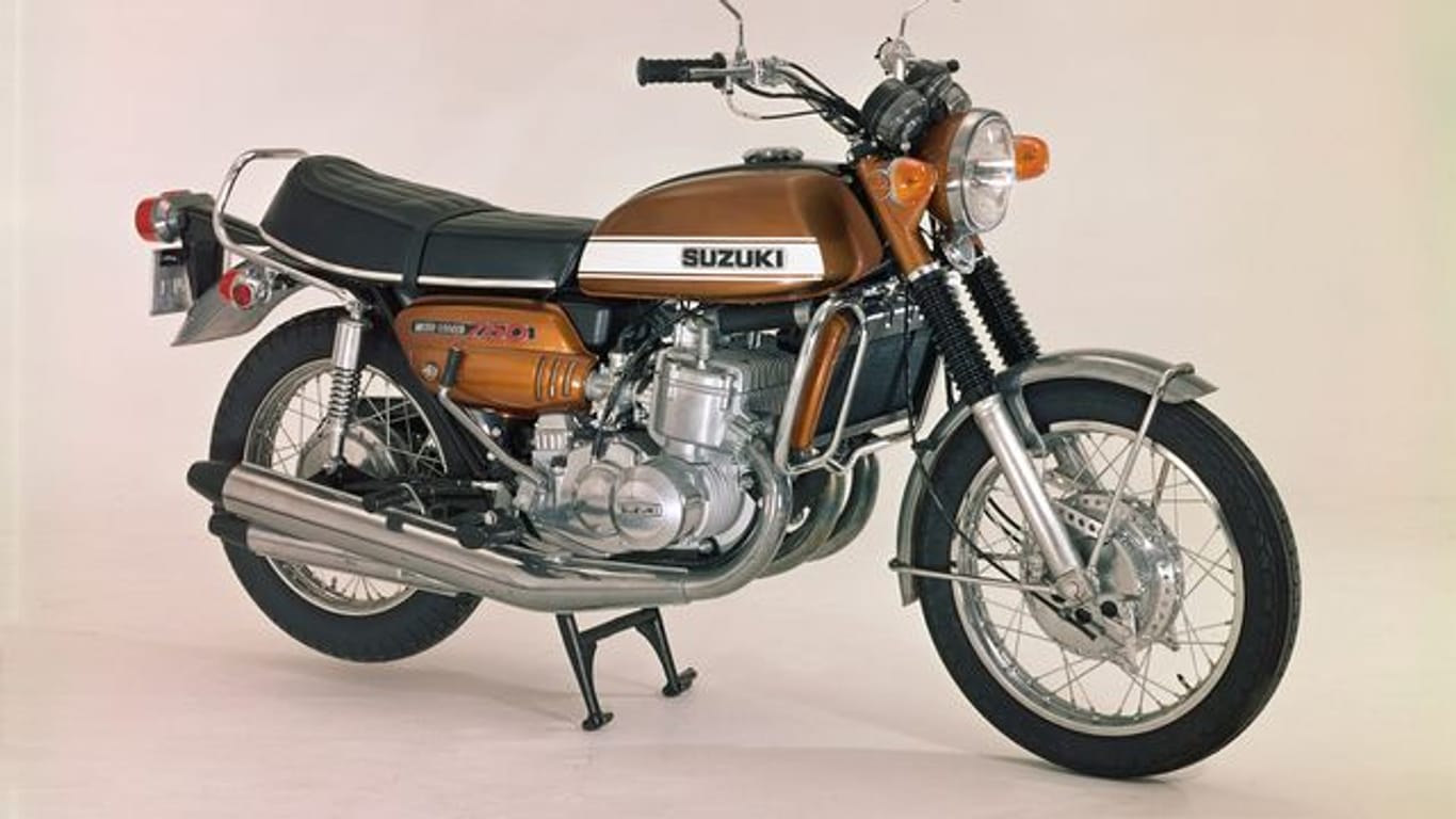 "Wasserbüffel": Diesen Spitznamen bekam die Suzuki GT 750 aus den 1970ern wegen ihres großvolumigen, wassergekühlten Zweitaktmotors, der schon aus dem Drehzahlkeller gut anschob.