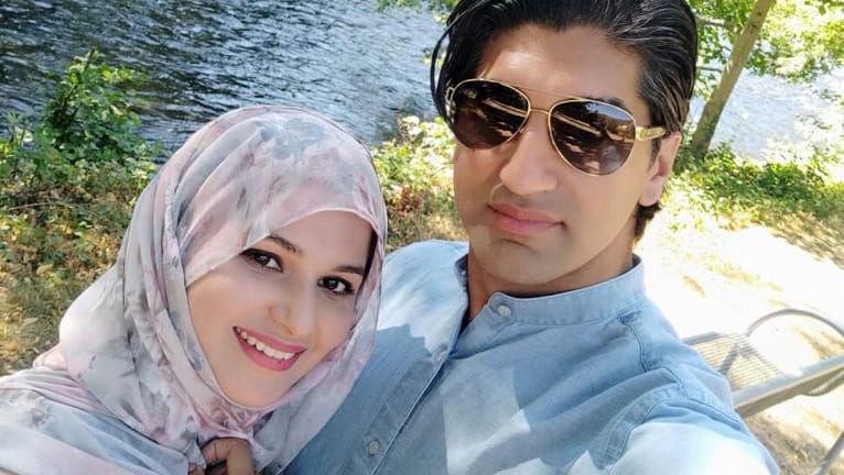 Zeeshan Khan mit seiner Frau Madiha Nazish: Die beiden werden dieses Jahr den Ramadan im kleinen Kreis ausklingen lassen.