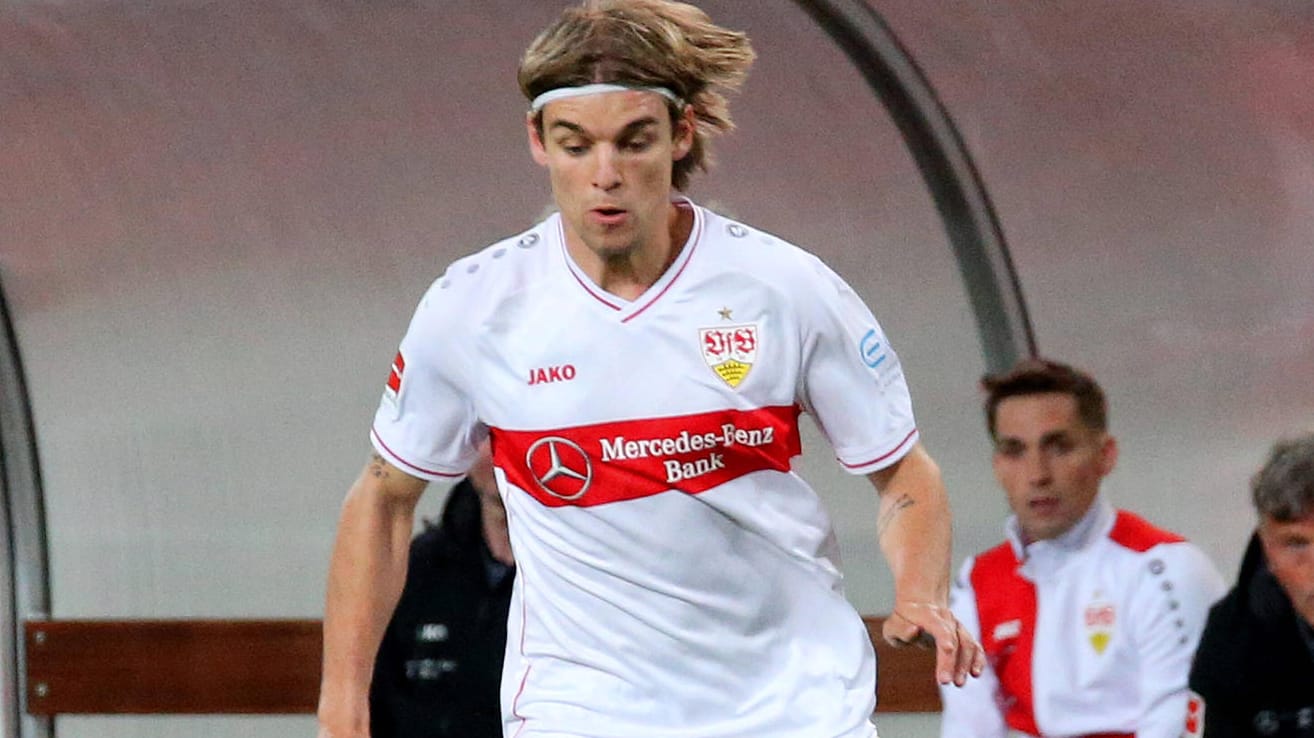 Borna Sosa: Der Profi des VfB Stuttgart darf vorerst nicht für den DFB spielen. Borna Sosa: Der Profi des VfB Stuttgart darf vorerst nicht für den DFB spielen.
