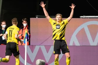 Meldet sich rechtzeitig zum Pokalfinale wieder einsatzbereit: BVB-Torjäger Erling Haaland.