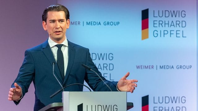 Österreichs Bundeskanzler Sebastian Kurz in München: "Das beste Spiegelbild der Ansteckungsgefahr ist die Sieben-Tage-Inzidenz (. Österreichs Bundeskanzler Sebastian Kurz in München: "Das beste Spiegelbild der Ansteckungsgefahr ist die Sieben-Tage-Inzidenz (.