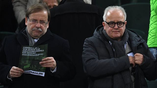 DFB-Vizepräsident Rainer Koch (l) und DFB-Präsident Fritz Keller.