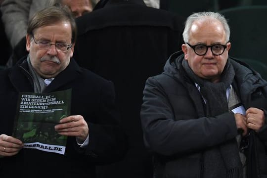 DFB-Vizepräsident Rainer Koch (l) und DFB-Präsident Fritz Keller.