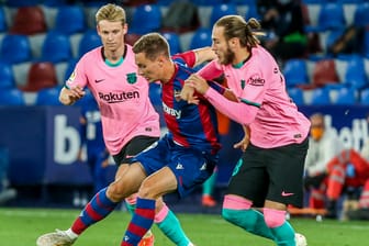 Barcelona gegen Levante: In der spanischen La Liga musste Barca einen Rückschlag hinnehmen.