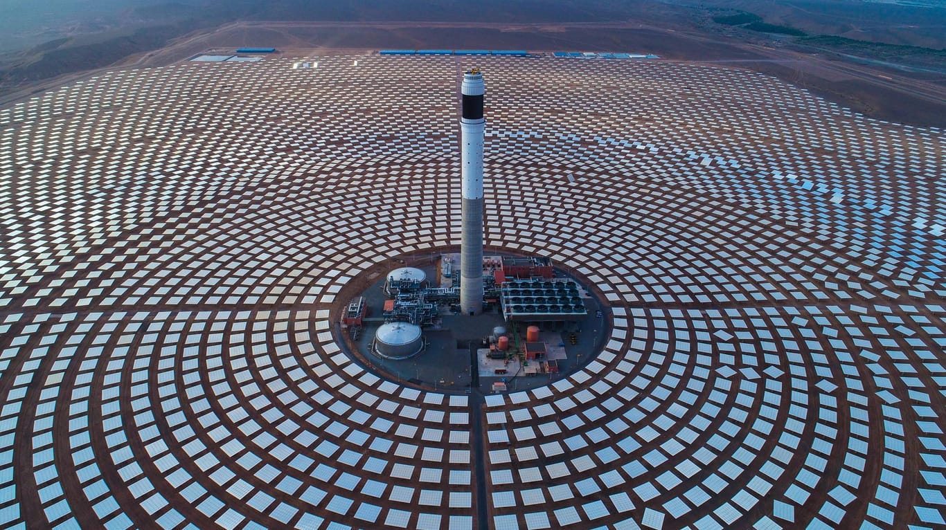 Solarkraftwerk in Marokko: Das Königreich will seine Produktion von erneuerbaren Energien erhöhen.