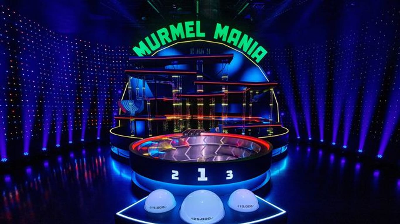 Blick auf die Show-Bühne von "Murmel Mania".