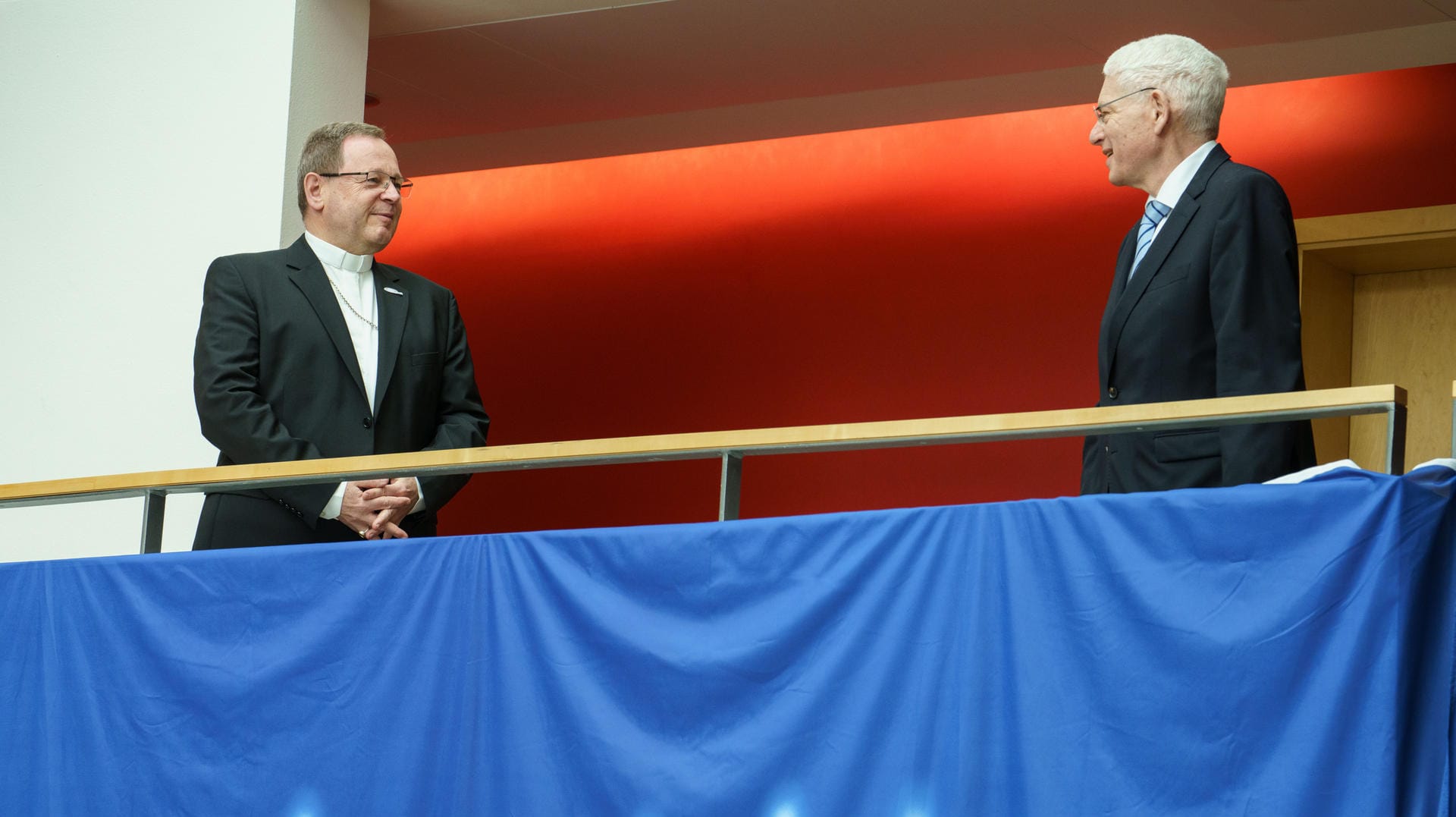 Bischof Georg Bätzing (l.), und der Präsident des Zentralrates der Juden in Deutschland, Josef Schuster: Sie trafen sich in Frankfurt, Zuhause einer der größten jüdischen Gemeinden Deutschlands ist.